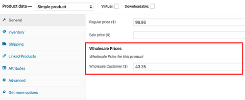 screenshot of Wholesale Suite